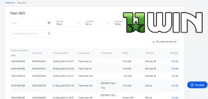 Hướng dẫn xem lịch sử rút tiền 11WIN